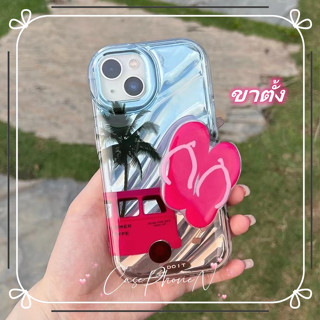 🔥สไตล์ใหม่🔥เคสไอโฟน iphone 11 14 Pro Max ในช่วงฤดูร้อน รองเท้าแตะ วงเล็บป้องกันการตก iphone 12 13 Pro Case for iPhone