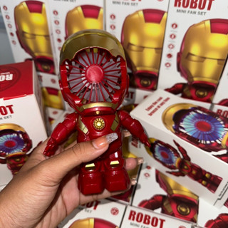 พร้อมส่ง จากไทย พัดลมไอรอนแมน พัดลมUSB พัดลมไปโรงเรียน พัดลมพกพา IRONMAN