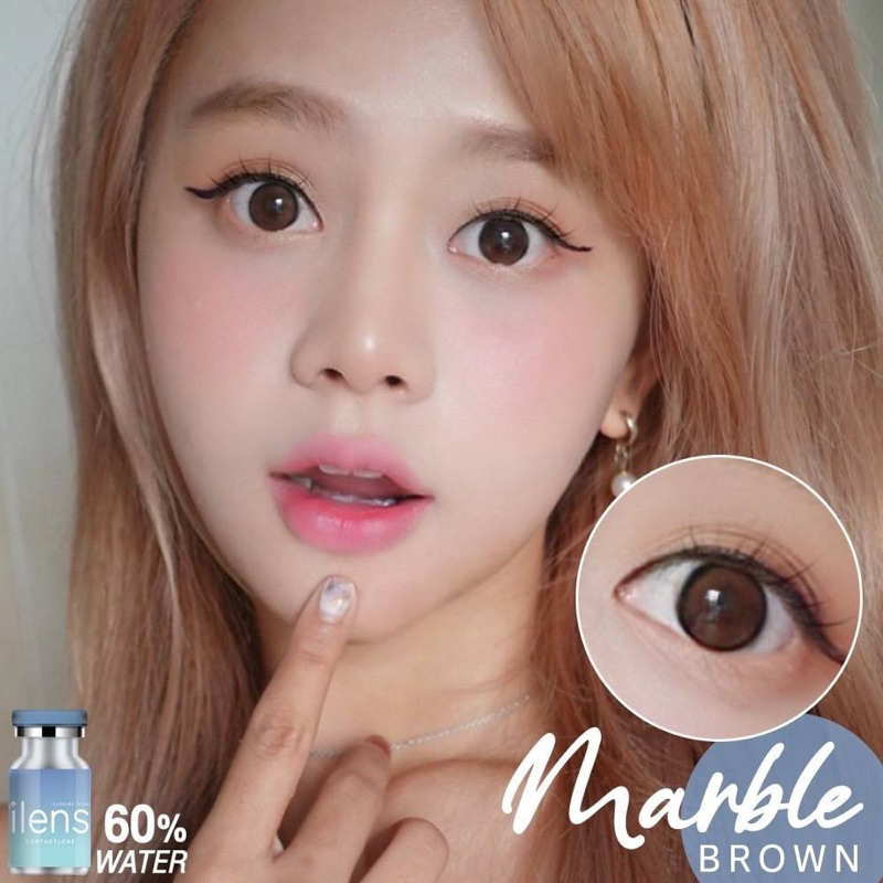 คอนแทคเลนส์ ilens ค่าอมน้ำ 60% Marble ขนาดmini 14.0