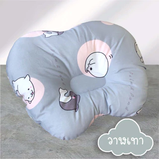 Palm&Pond ผลิตในไทย พร้อมส่ง หมอนหลุม ช่วยให้หัวทุย สำหรับเด็กทารก ผ้าฝ้าย 100%