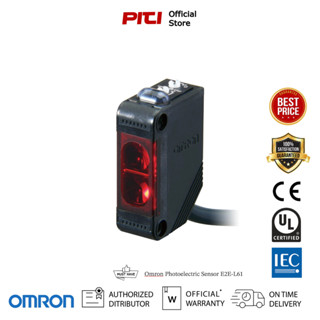 Omron Photoelectric Sensor E2E-L61 90+-30mm NPN (มีแอมพลิฟายเออร์ในตัวลำแสงแคบ)