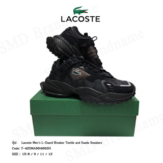 Lacoste รองเท้าผ้าใบ รุ่น Lacoste Mens L-Guard Breaker Textile and Suede Sneakers Code: 7-42SMA004002H