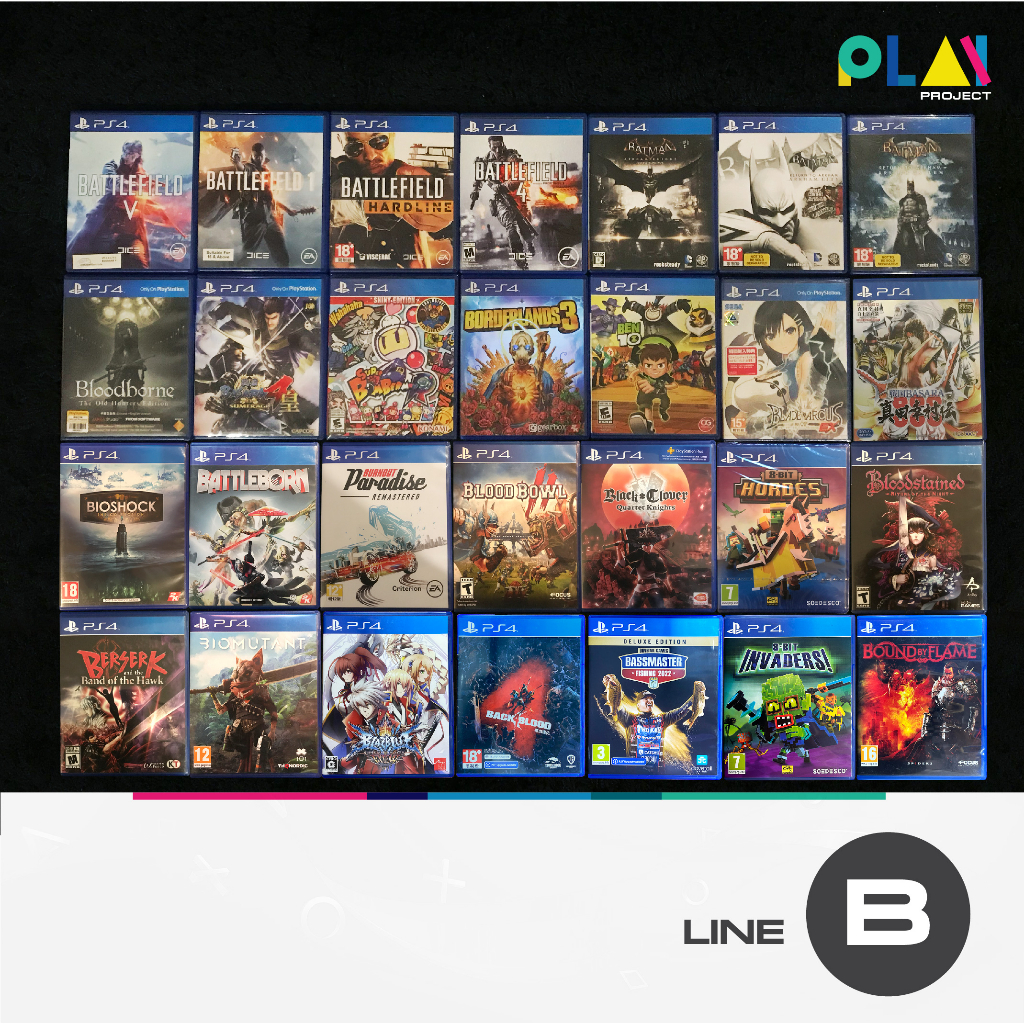 เกม PS4 มือสอง กว่า 100 เกม (รายชื่อตัวอักษร B ) [มือสอง] [มือ2] [เกม Playstation]