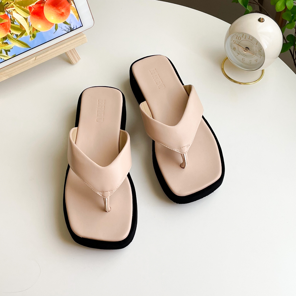 สินค้าพร้อมส่ง รองเท้าสไตล์มินิมอล ไซส์ 36-41 ขนาดปกติ (คีบมินิมอล) สายคาเฟ่ แนวมินิมอล เข้ากับทุกลุคพร้อมส่ง