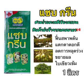 แซบกรีน สาหร่ายทะเลสีเขียวมรกต สำหรับพืช เร่งตาดอก ขยายผล -1 ลิตร