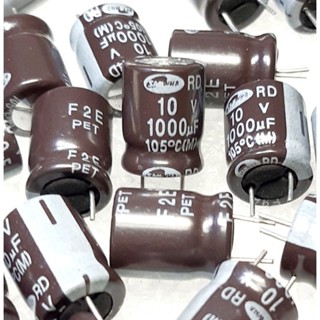 (ราคา4ตัว) Samwha RD 1000uf 10v (ตัดขา) capacitor ตัวเก็บประจุ คาปาซิเตอร์