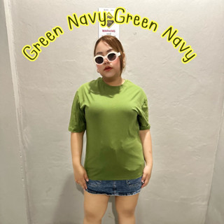 อก42-46” Green Navy 🦖🌳 เสื้อยืดคอกลม ทรงโอเวอร์ไซส์ oversize เนื้อผ้านุ่มมาก ใส่สบาย ไม่ร้อนกับวันชิลๆ