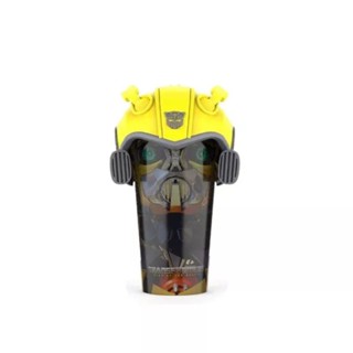 แก้วน้ำทรานส์ฟอร์เมอร์ส​ พร้อมฝาบับเบิ้ล​ บี  Major Transformer Cup with Bumblebee Don​ สินค้า​พร้อม​จัดส่ง​ทันที​