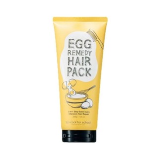 หมักผมเข้มข้น too cool for school egg remedy hair pack 3in1 salon care intensive hair repair 200 g.