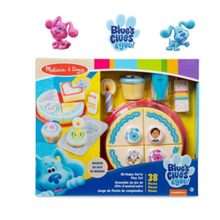 Melissa &amp; Doug Blues Clues &amp; You! Wooden Birthday Party Play Set [38ชิ้น Blues] รุ่น 33018 เค้ก &amp; คัพเค้ก