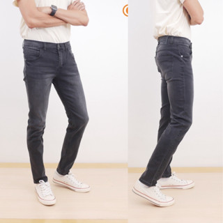 Mens jeans กางเกงยีนส์ผู้ชาย ยีนส์ผ้ายืด !!!!สีดำเทา !(เป้ากระดุม) รุ่น.5100025