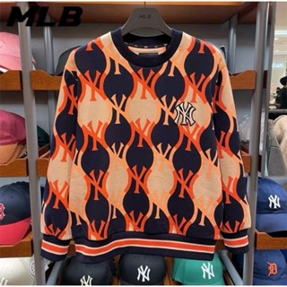 เสื้อ​ sweater กันหนาวคอกลม MLB ใส่ได้ทั้ง​ชายและหญิง​