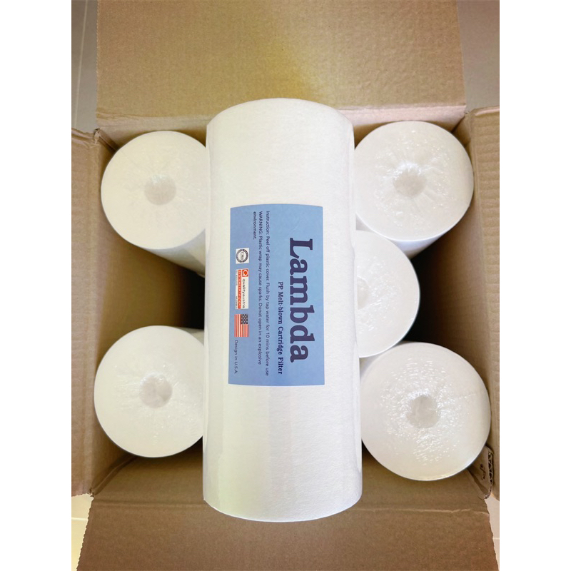1ลังมี 8ไส้ ไส้กรองน้ำ PP Big Blue 10x4.5 นิ้ว 5 ไมครอน Sediment