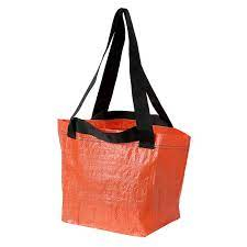 HELKNÄPP เฮลค์แนปป์ กระเป๋าหิ้ว สีส้ม จากแบรนด์ IKEA(อิเกีย) สำหรับชาวด้อมส้ม