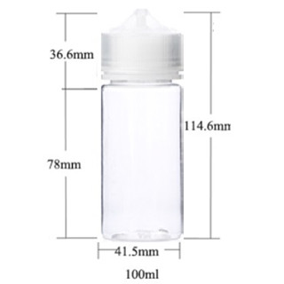 ขวดหยด พลาสติก 100ml คุณภาพสูง (ฝากันเด็กเปิด) V3