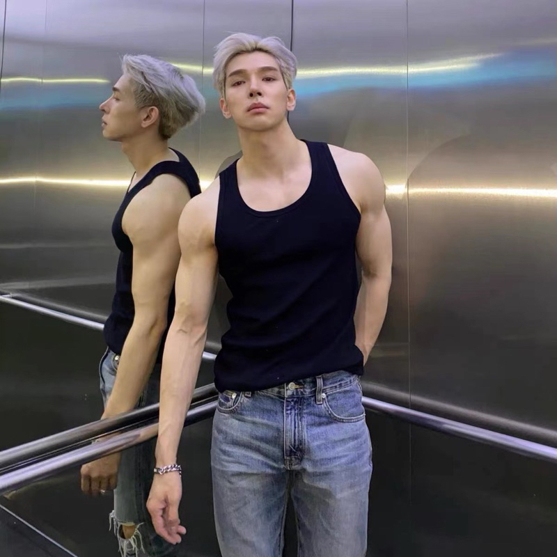 เสื้อกล้ามผู้ชาย UNI.WEAR Men's Sleeveless Tank Top เสื้อกล้ามออกกำลังกาย #14161370618