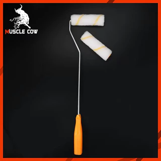 Muscle Cow อะไหล่ลูกกลิ้ง ทาสี ขนแกะแท้ ขนาด 4 นิ้ว (1 กล่อง 10 ลูก) ยี่ห้อ ลูกกลิ้ง สีน้ำ อะคริลิค สีน้ำมัน ขนแกะ