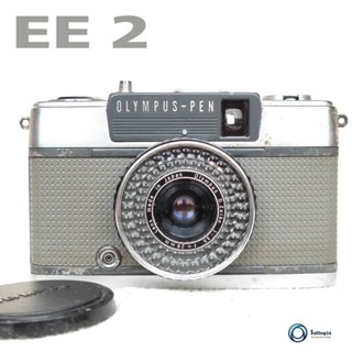 กล้องฟิล์ม ยี่ห้อ Olympus PEN EE 2  lens D.zuiko ระยะ 28cm F3.5 Half Frame Film Camera #2444848 พร้อมฝาปิด