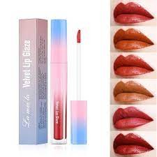 ❤️Love Sale❤️La Mei La Velvet Lip Glaze 3.8 g.ลิปกลอสเนื้อกำมะหยี่ เนื้อบางเบา ริมฝีปากดูสุขภาพดี