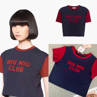 เสื้อยืดสั้น miu crop แนวสปอร์ต งาน🏷️ VALEN BASIC STORE💯