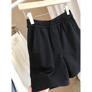BUBPA(พร้อมส่งบางสี)🔥Shorts กางเกงขาสั้นสียีนส์เอวสม็อค No.460