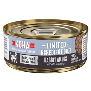 *พร้อมส่ง อหเปียกแมวพรีเมี่ยม (85 g) สูตรกระต่าย  Koha Grain-Free Limited Ingredient Diet Pate Rabbit Canned Cat Food