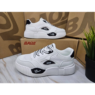 BAOJI ลิขสิทธิ์แท้ [W] รองเท้าผ้าใบผู้หญิงยี่ห้อบาโอจิ(BAOJI) รุ่นBRW-503 SIZE:37-41