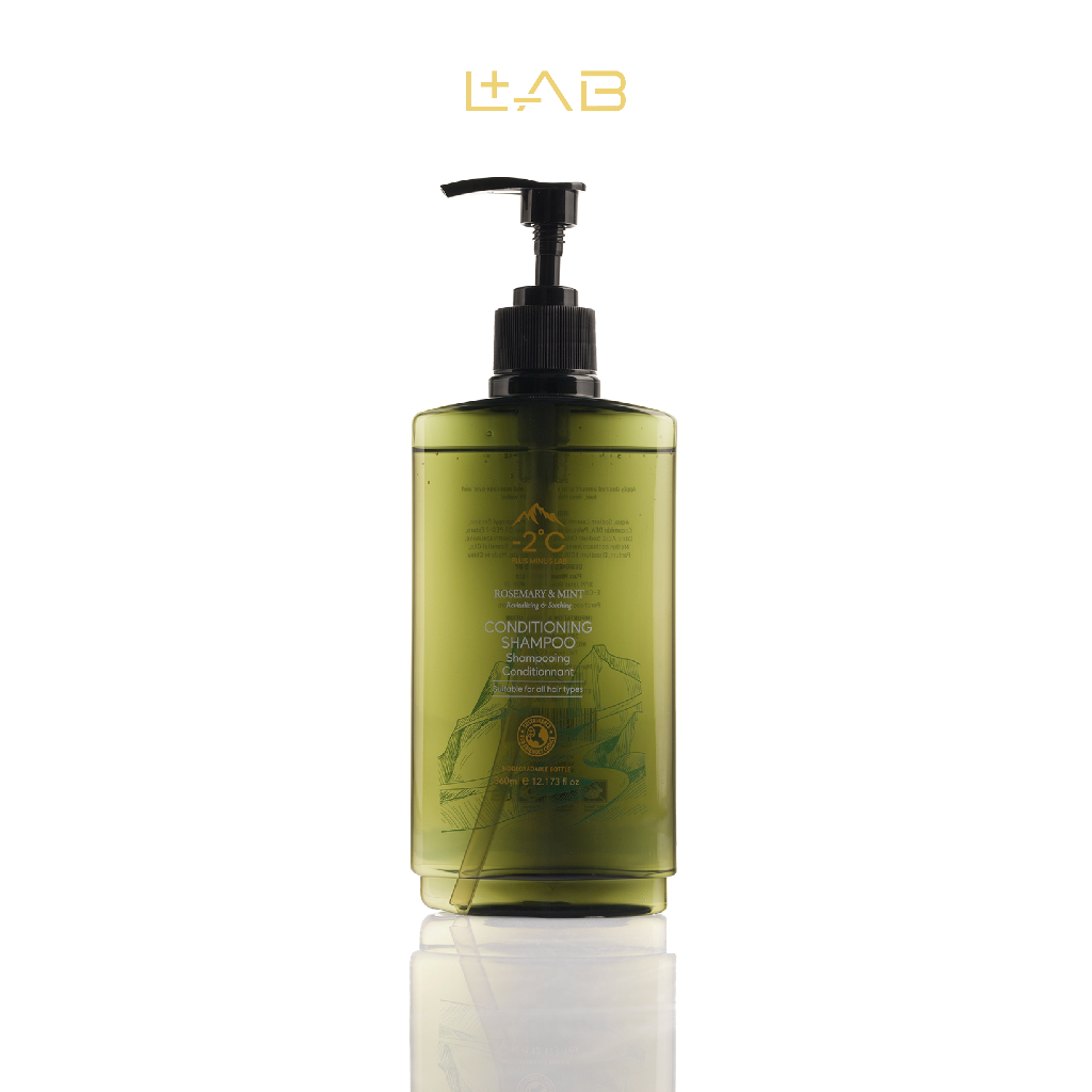 Plus Minus Lab -2 Rosemary & Mint แชมพูผสมครีมนวดผม แบบขวดพร้อมหัวปั๊ม