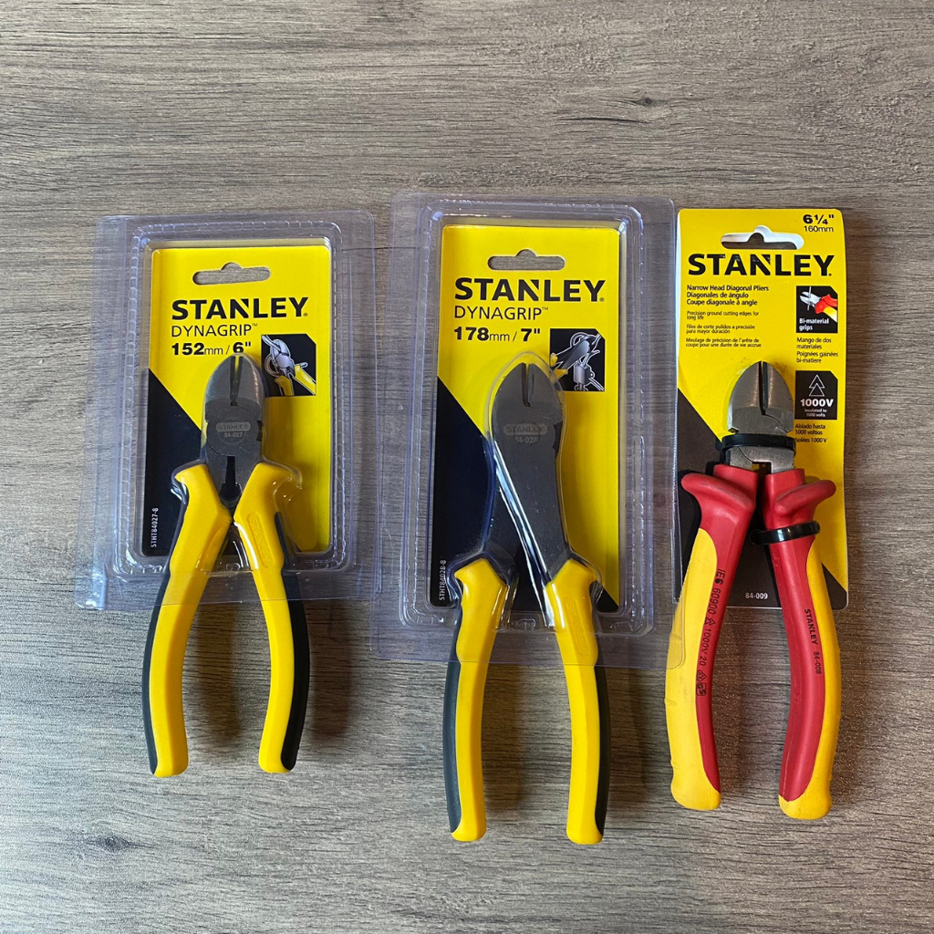 คีมปากเฉียง STANLEY แท้ 6" / 7"