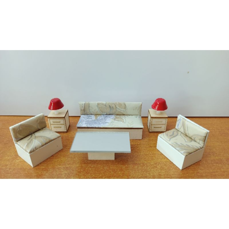 โมเดลโซฟา วัสดุกระดาษSCLE:1/25