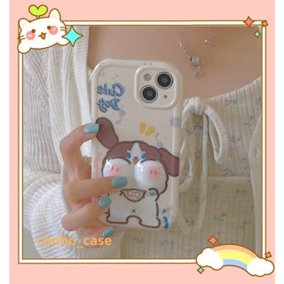 🎁ส่งของขวัญ🎁เคสไอโฟน สำหรับ 11 14 for iPhone Case 13 12 Pro Max การ์ตูน น่าสนใจ ลูกสุนัข กันกระแทก เคสนิ่ม เคสโทรศัพท์