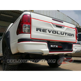 ครอบปิดท้ายกระบะสำหรับREVO 2015-2020 โลโก้REVOLUTION งานดิบไม่ทำสี