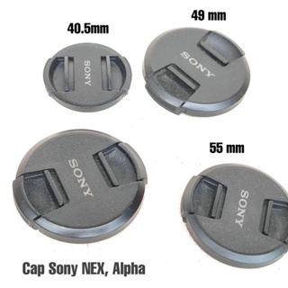 ฝาปิดหน้าเลนส์ Sony Alpha Genuine Front Lens Cap 40.5mm 49mm 55mm  แท้ จากญี่ปุ่น แบบหนีบกลาง