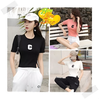 เสื้อยืดผู้หญิงทรงสั้น Short Summer Fashion C T005 พร้อมส่ง by Beeloveshop