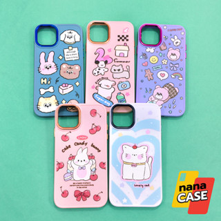 IP 11 SAM A04 A12 A34  A54(5G) S23 Ultra A03เคสนิ่ม TPU กันเลนส์กล้องเงา ด้านหลังพิมพ์ลายการ์ตูนน่ารั