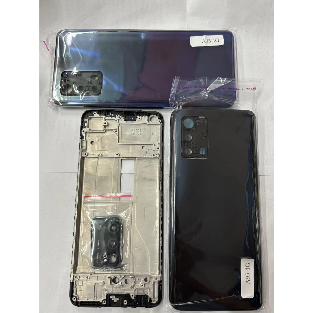 บอดี้ Body（ฝาหลัง+ เคสกลาง）OPPO A95（4G）/A74 4G แถมปุ่มสวิตช์นอก + เลนส์กล้อง
