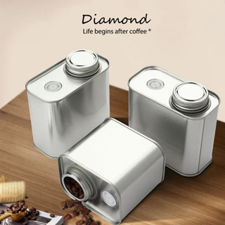 ❤ Diamond Coffee กระป๋องเก็บเมล็ดกาแฟ 200-450กรัม กระป๋องใส่กาแฟ มีวาล์วคายแก๊ส ช่วยเก็บเมล็ดกาแฟให้อยู่ได้นานขึ้น ZYJR