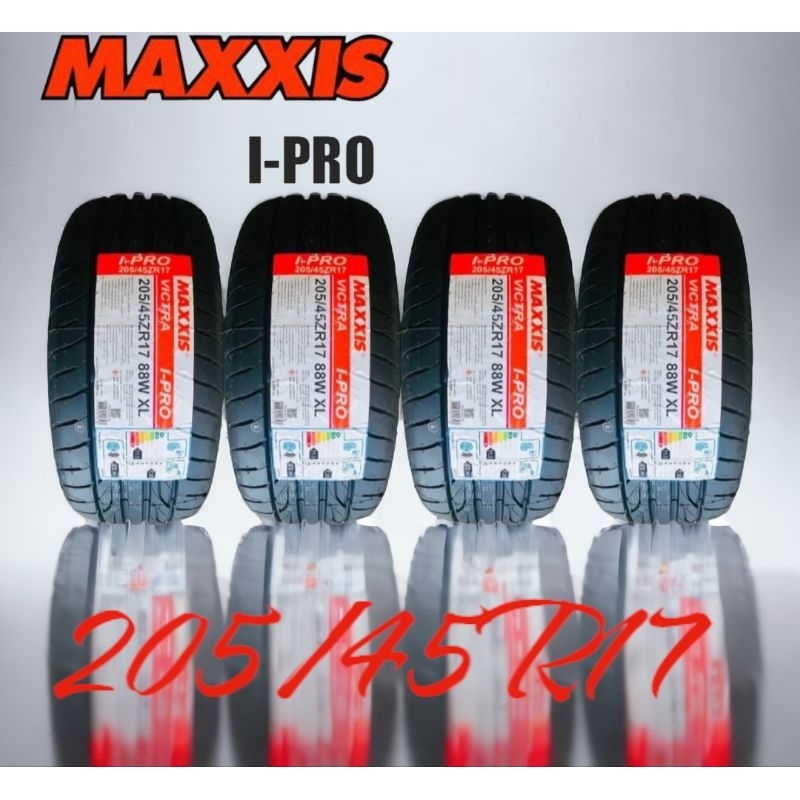 ยาง205/45/17 MAXXIS รุ่น i proยางไทยคุณภาพสูง(ราคารวมทั้งหมด4เส้น)