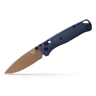 มีดพับ Benchmade Bugout S30V FDE Cerakote Plain Blade, Crater Blue Grivory Handles (535FE-05)