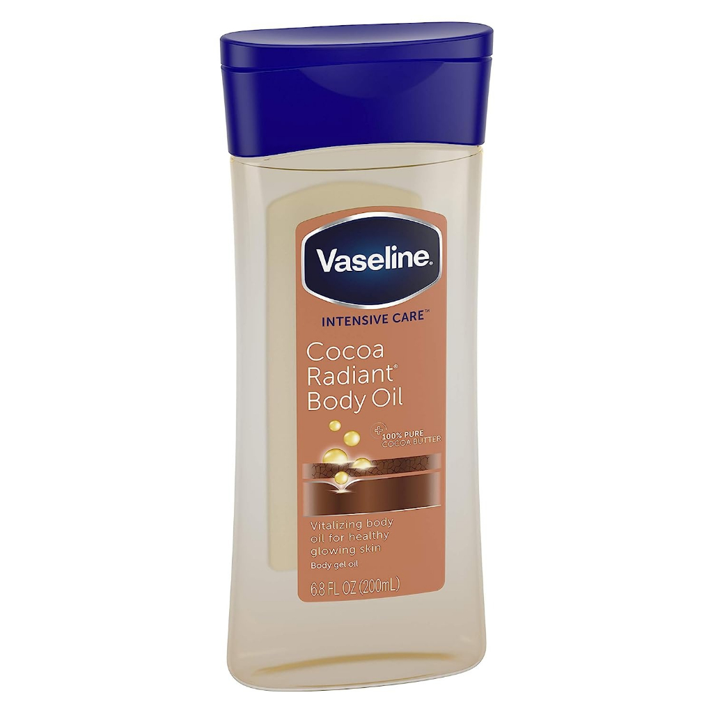Vaseline Intensive Care Cocoa Radiant Body Oil - 200ml ไม่มีจำหน่ายในไทย วาสลีน โกโก้ ออยล์