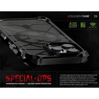 เคสสำหรับไอโฟ 14/13 พร้อมแมกเซบ ยี่ห้อ ElementCase รุ่น Special Ops Mgsav สำหรับ iPh 14 Pro/14 Plus/14/13 ของแท้