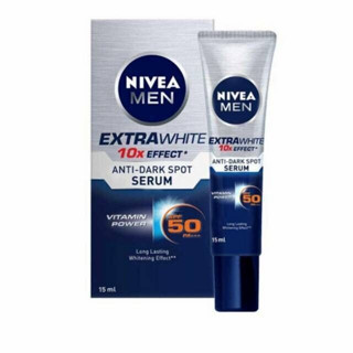 NIVEA Men Extra White Serum SPF50 PA+++ 15ml. นีเวีย เมน เซรั่ม เอ็กตร้าไวท์