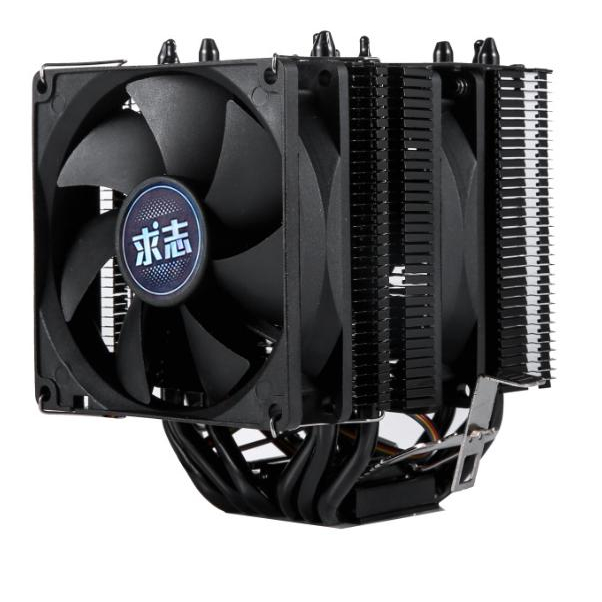 ซิ้งค์พัดลม BLACK CPU 6ท่อrgbของใหม่เย็นเงียบไฟสวยIntel1200/1700/ 2011/X79/X99/775/115x/AM4 AM3+ AM2 FM1 FM2 AM3+ FM2+ - รูปที่ 5