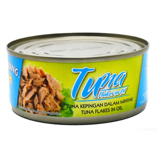 10 Cans Cap Bintang Tuna Flakes In Oil (Tune Kepingan Dalam Minyak) 142g