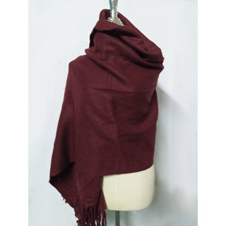 ผ้าคลุมไหล่ไหมพรม สีพื้น มีหลายสี