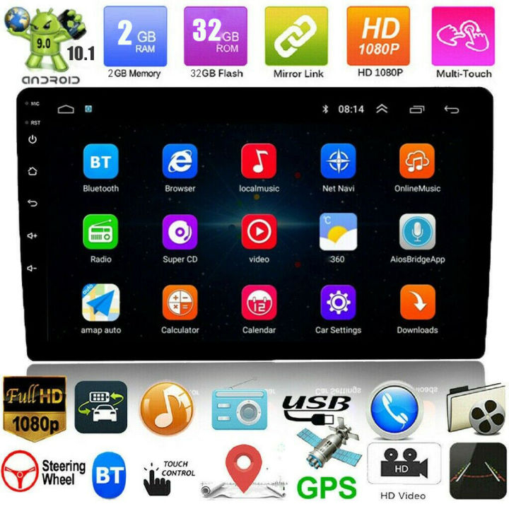 จอแอนดรอย 7" 9" Ram2 Wifi GPS Android แท้ 2din วิทยุติดรถยนต์ 7นิ้ว 9นิ้ว 10นิ้ว จอandriod จอแอนดรอยด์ติด