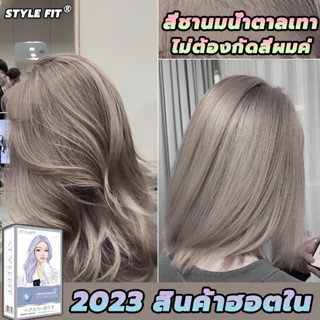 🔥แถมเครื่องมือย้อมผมครบชุด 2023 สินค้าฮอตใน🔥 STYLE FIT สีย้อมผม 100ml*2 ยาย้อมผม ครีมย้อมผม อ่อนโยนไม่ปิดกั้นทำสีง่า