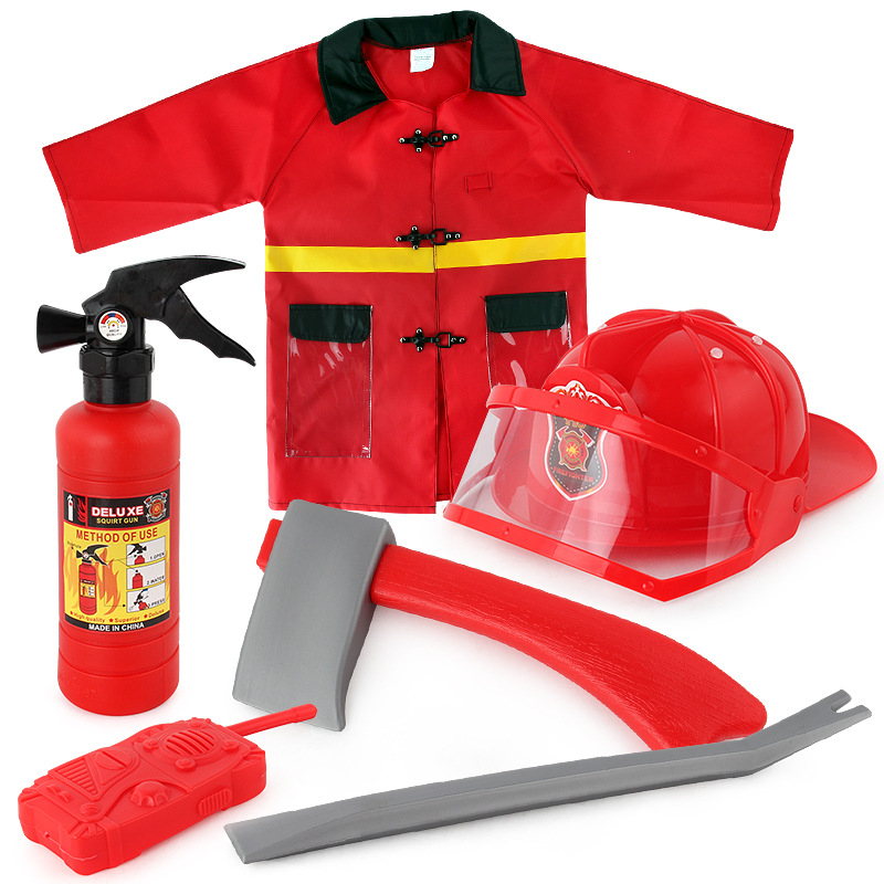 ชุดแฟนซีเด็ก ชุดอาชีพ ชุดอาชีพ ชุดนักดับเพลิง Fire Chief Lookmaebaby
