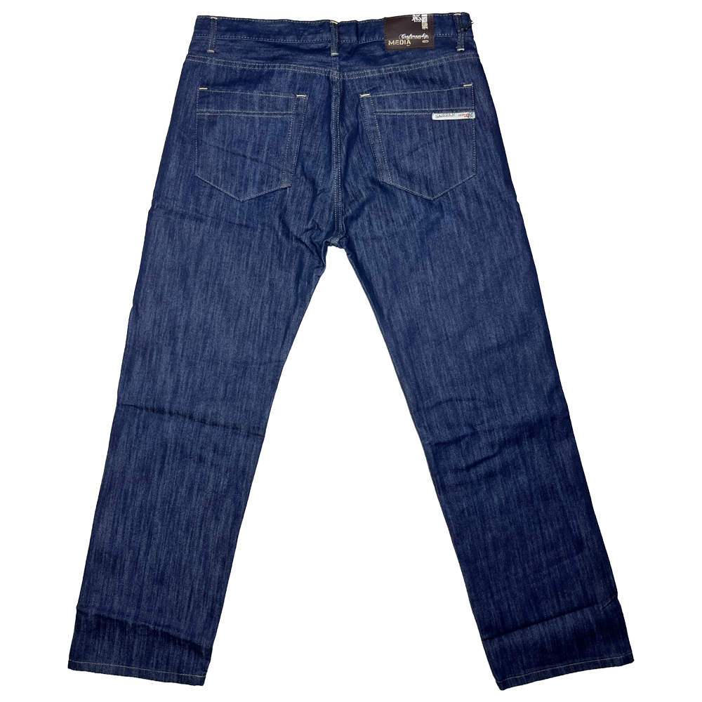 MEDIA Jeans กางเกงยีนส์ ขายาว ผู้ชาย สีน้ำเงิน ขนาดใหญ่ คนอ้วน (SN:8271/2) Big Size Denim Men Jeans