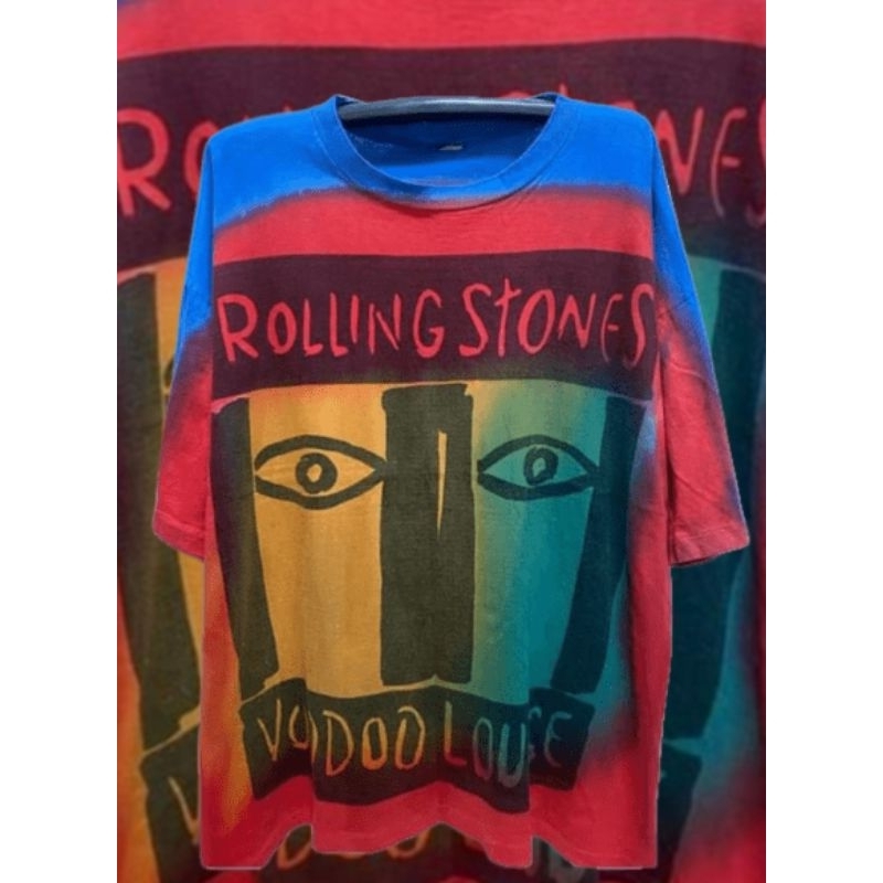 เสื้อยืดวินเทจ Rolling Stones Voodoo lounge tie-dye all over print 1994 Vintage T-shirt